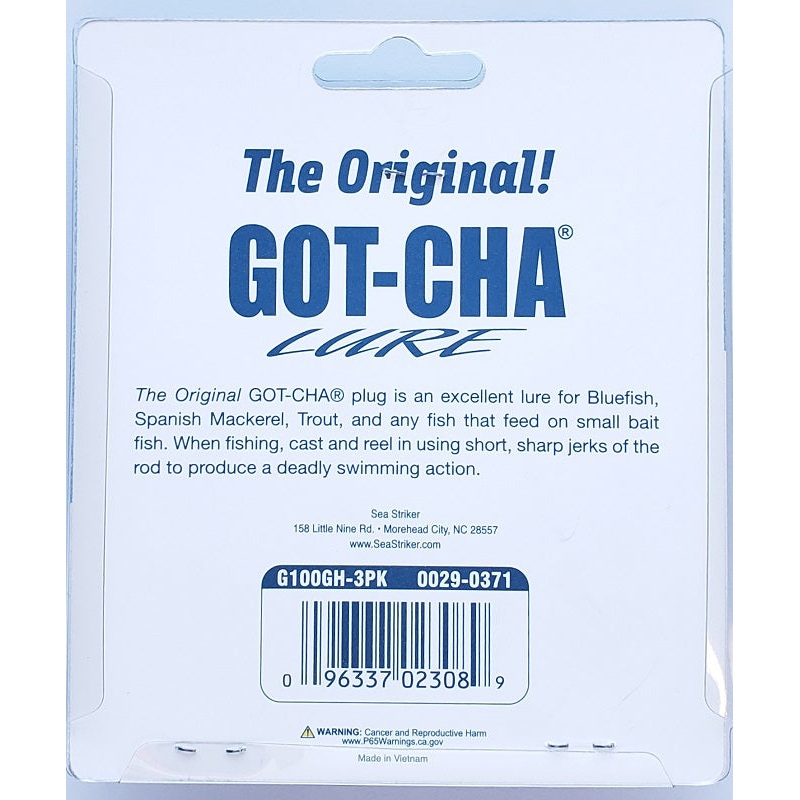 sea-striker-got-cha-original-lure-3-in-1-oz-g100gh-3pk_1 Sea Striker Got-Cha Original Lure 3 in. 1 oz. G100GH-3PK