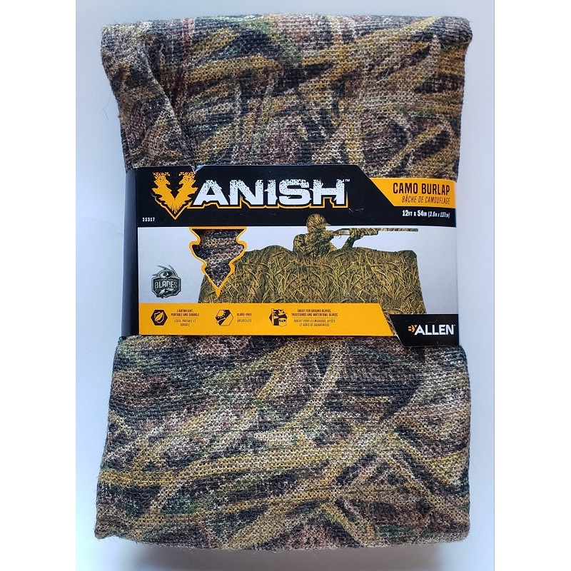 Allen Vanish Burlap 12ft x 54in Mossy Oak Shadow Grass Blades 25317