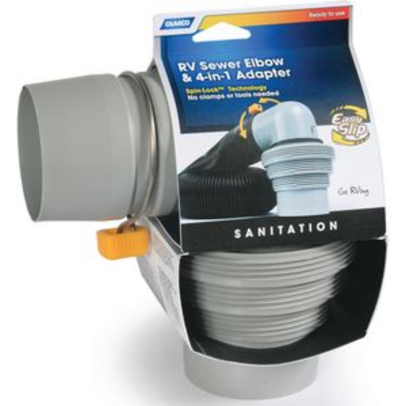 Camco RV Sewer Elbow & 4-in-1 Adapter 39144