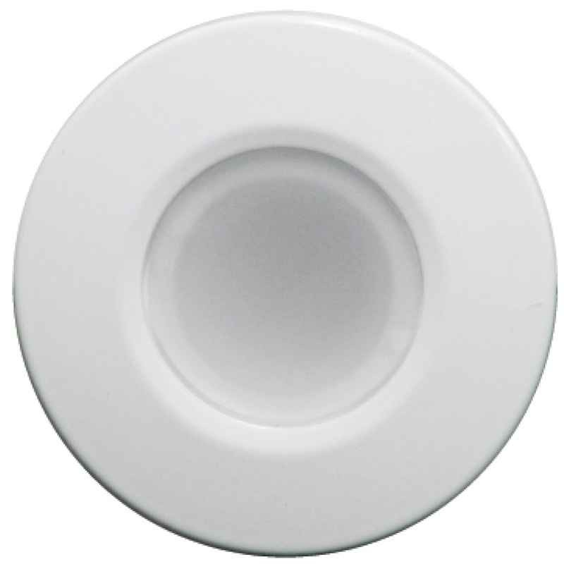 Lumitec Orbit – Flush Mount Down Light – White Finish – 4-Color Blue/Red/Purple/White Non Dimming [112520]