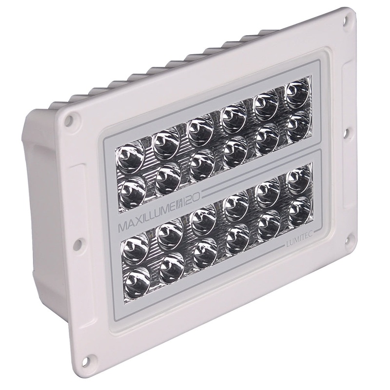 Lumitec Maxillume h120 – Flush Mount Flood Light – White Housing – White Dimming [101348]