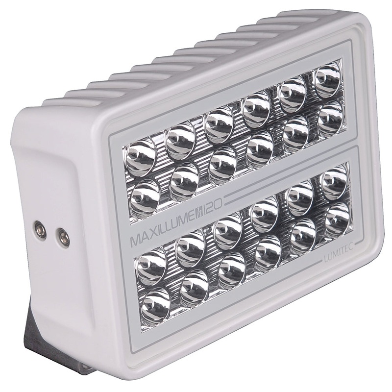 Lumitec Maxillume h120 – Trunnion Mount Flood Light – White Housing – White Dimming [101346]