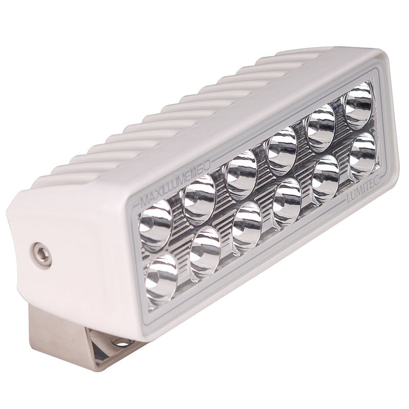 Lumitec Maxillume h60 – Trunnion Mount Flood Light – White Dimming – White Housing [101334]