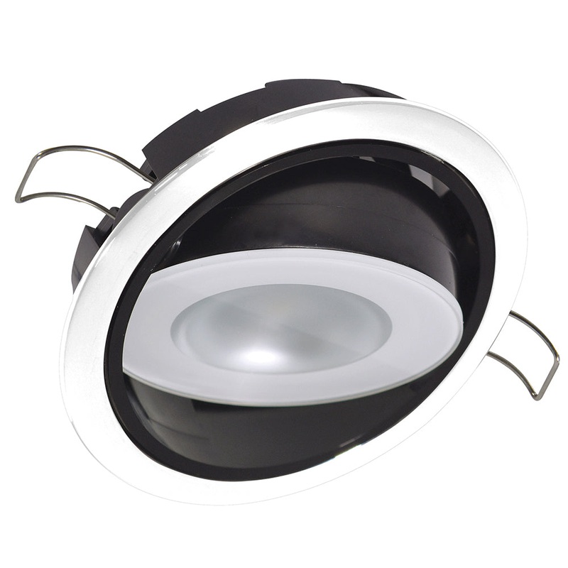 Lumitec Mirage Positionable Down Light – Spectrum RGBW Dimming – White Bezel [115127]
