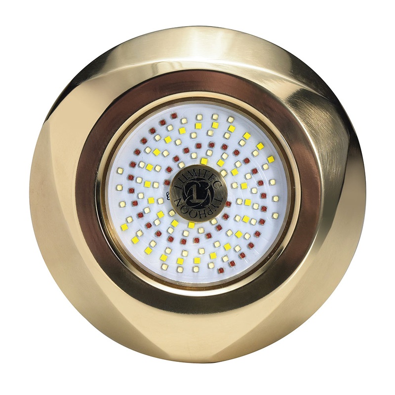 Lumitec SeaBlaze Typhoon Underwater Bronze Thru-Hull LED Light – White/Blue [101448]