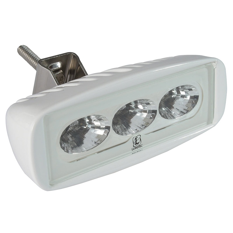 Lumitec CapreraLT – LED Flood Light – White Finish – White Non-Dimming [101292]