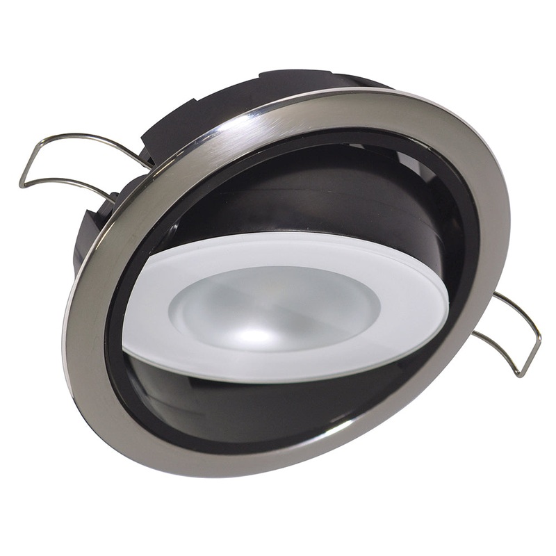 Lumitec Mirage Positionable Down Light – Spectrum RGBW Dimming – Polished Bezel [115117]