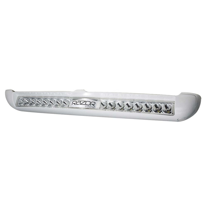Lumitec Razor Light Bar – Spot – White Housing w/Inverted Logo Flush Mount [101603]