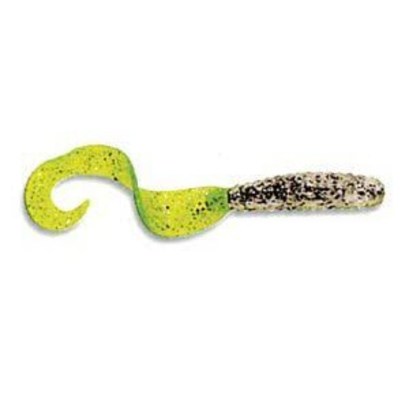 sea-striker-got-cha-curltail-grub-smoke-chartreuse-4-20pk_1 Sea Striker Got-Cha Curltail Grub Smoke/Chartreuse 4 20pk