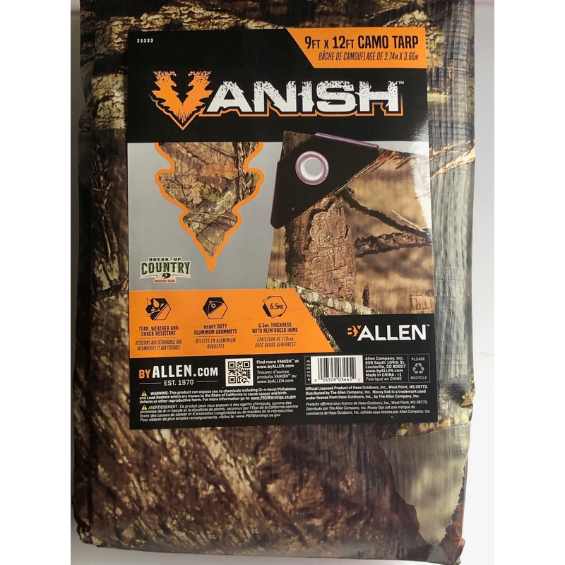 Allen Vanish Camo Tarp 9ft x 12ft