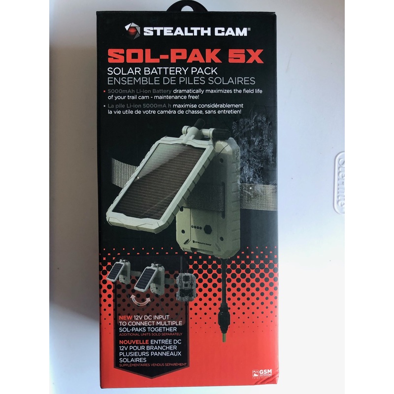 Stealth Cam Solar Battery Pack SOL-PAK 5X