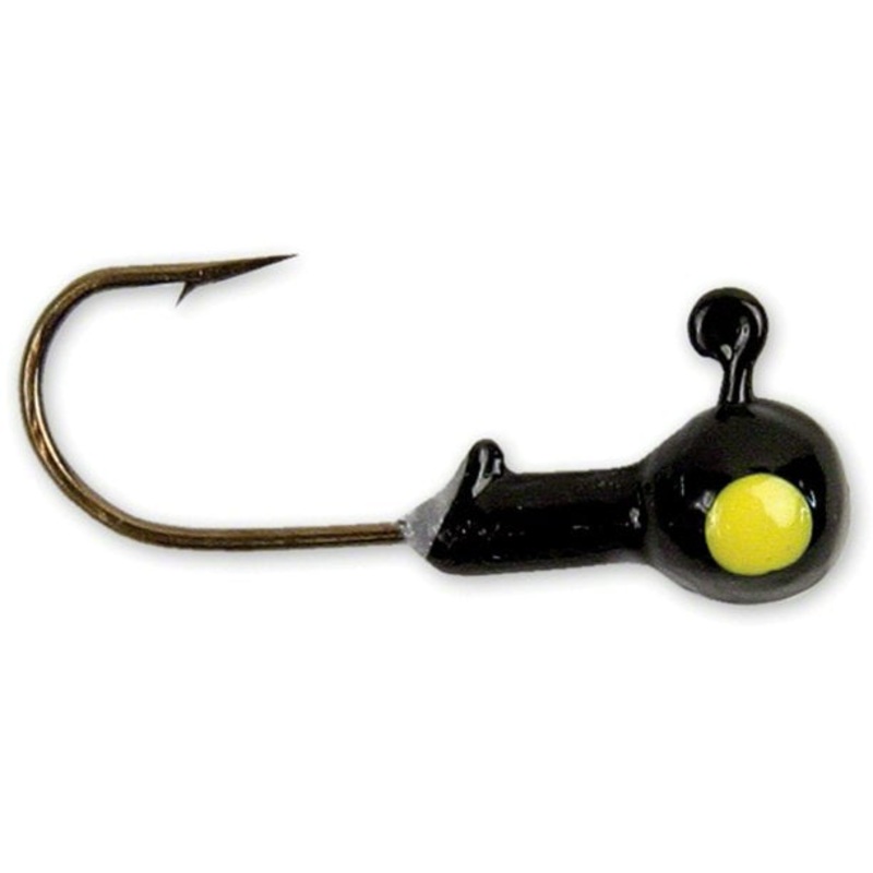 Sea Striker Got-Cha Round Jig Heads Black 1/8oz 10pk