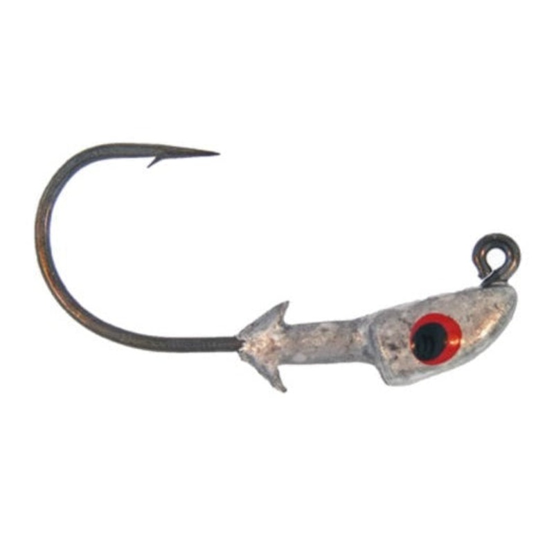 Saltwater Assassin Pro Elite Jigheads Lead/Red Eye 1/4oz 3pk