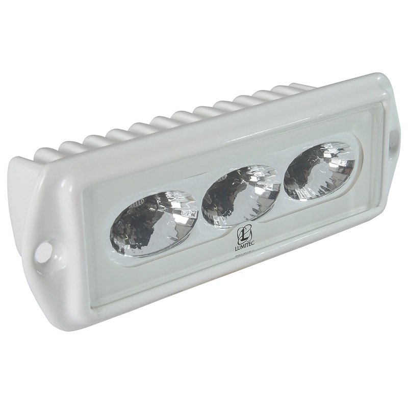 Lumitec CapriLT – LED Flood Light – White Finish – White Non-Dimming [101288]