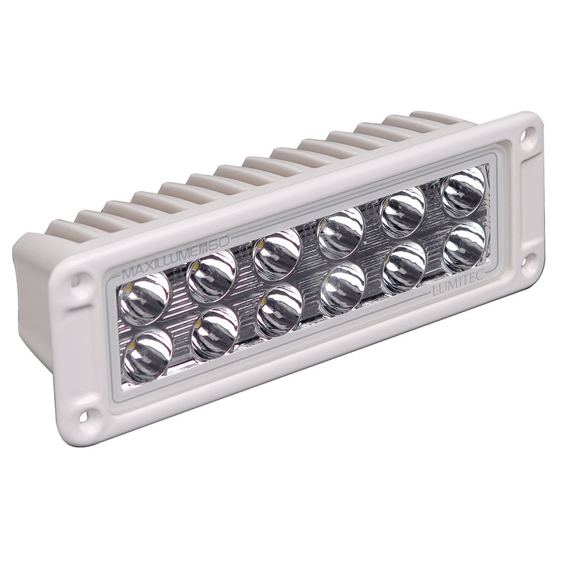 Lumitec Maxillumeh60 – Flush Mount Flood Light – White Housing – White Dimming [101336]