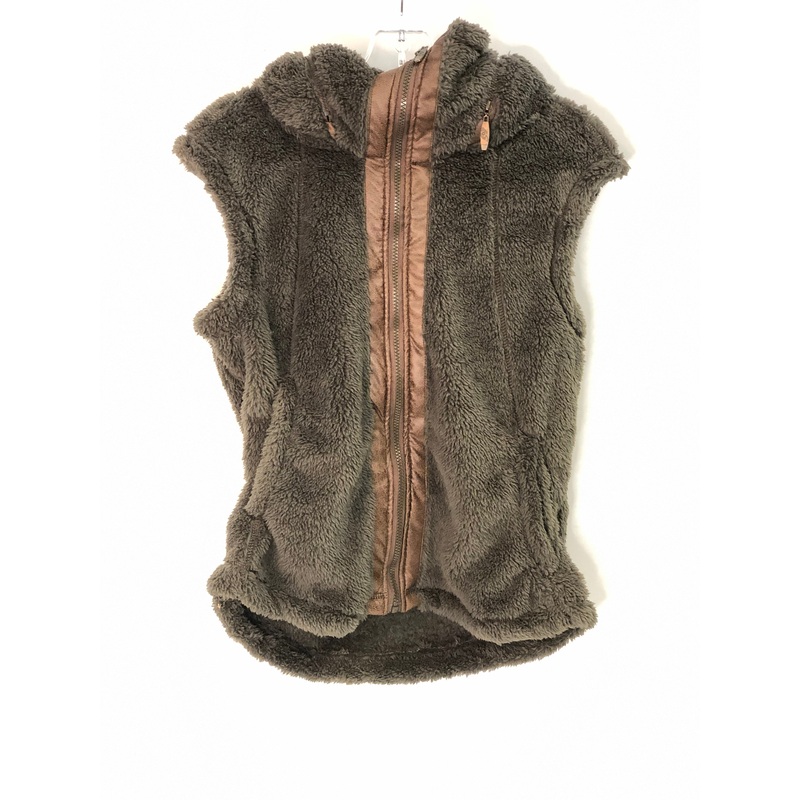 Fleece Vest w/Hoodie Mushroom Brown