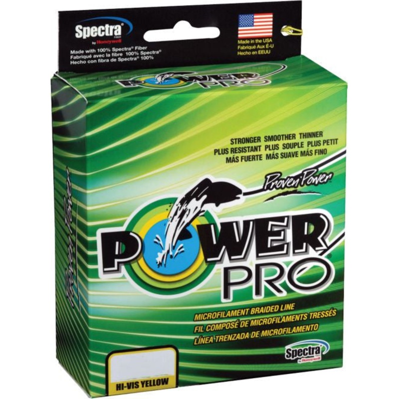 Power Pro Hi-Vis Yellow 15 lb 150 yds Braided Fishing Line