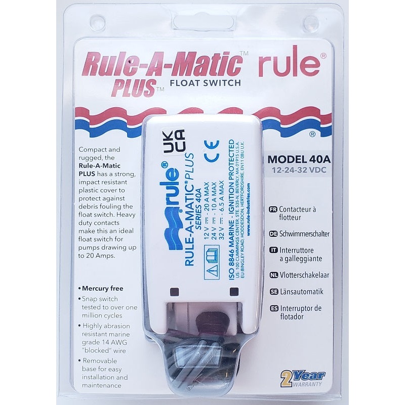 Rule-A-Matic Plus Float Switch 40A