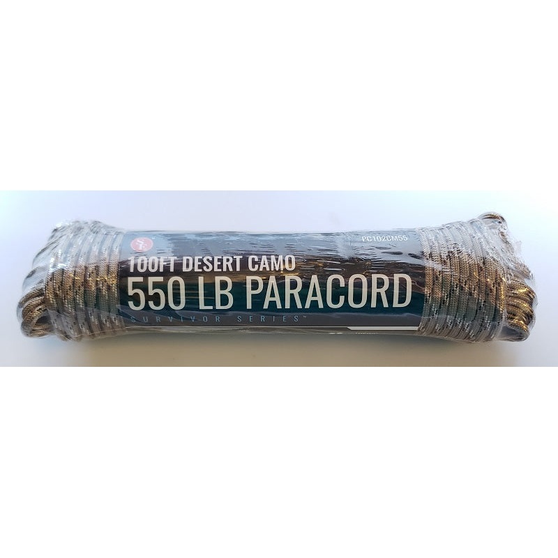 SE Survivor Series 550 Desert Camo Paracord 100ft PC102CM55