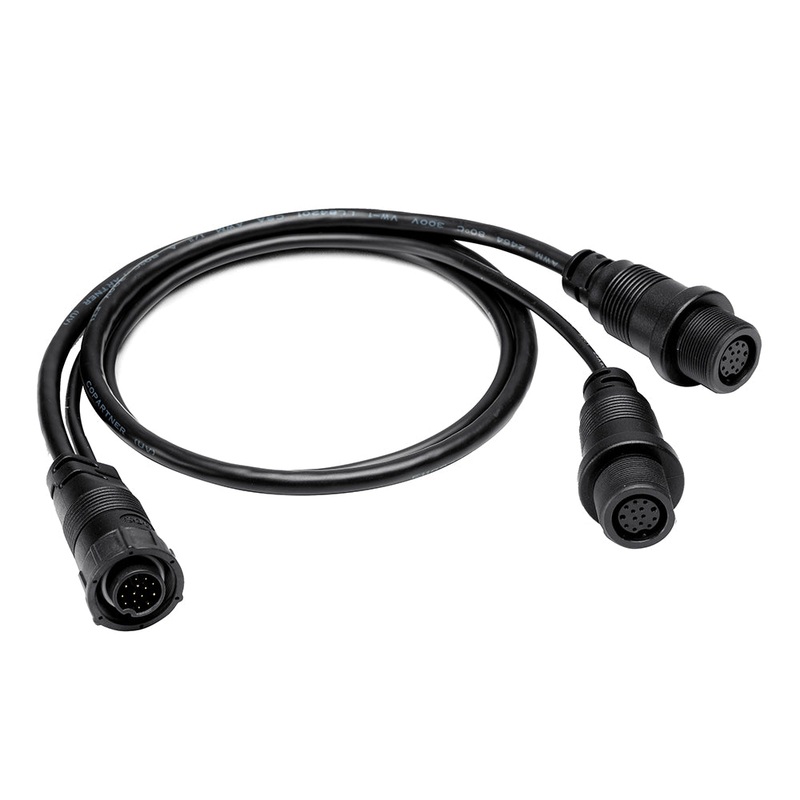 Humminbird 14 M SILR Y – SOLIX/APEX Side Imaging Left-Right Splitter Cable [720112-1]