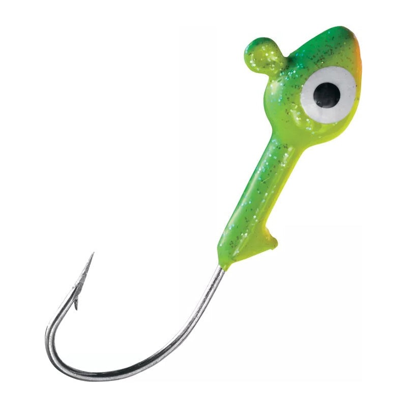 Sea Striker Got-Cha Jig Heads Chartreuse/Lime/Orange 1/4oz 7pk