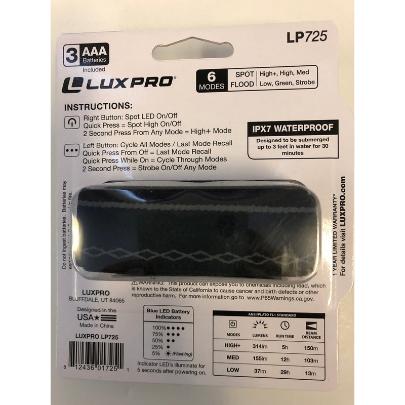 lux-pro-waterproof-led-headlamp-314-lumens_1 Lux-Pro Waterproof LED Headlamp 314 Lumens