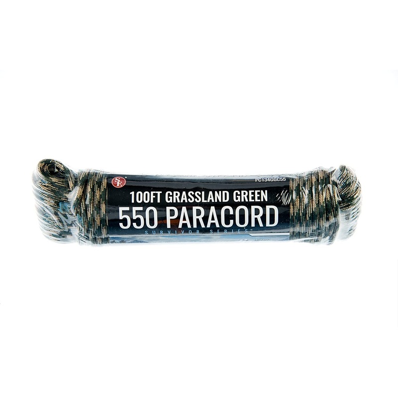 SE Survivor Series 550 Grassland Green Paracord 100ft PC134GGC55