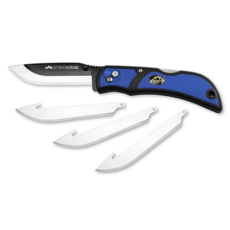 Outdoor Edge 3.0in Razor-Lite EDC Blue Knife RLU30-40C