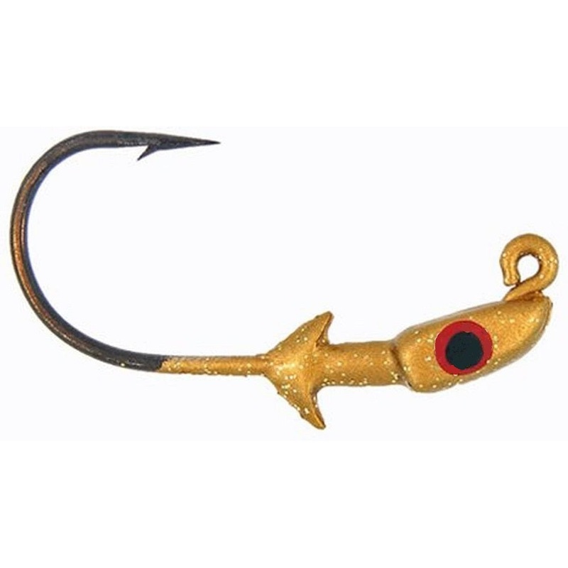 Saltwater Assassin Pro Elite Jigheads Gold 1/4oz 3pk