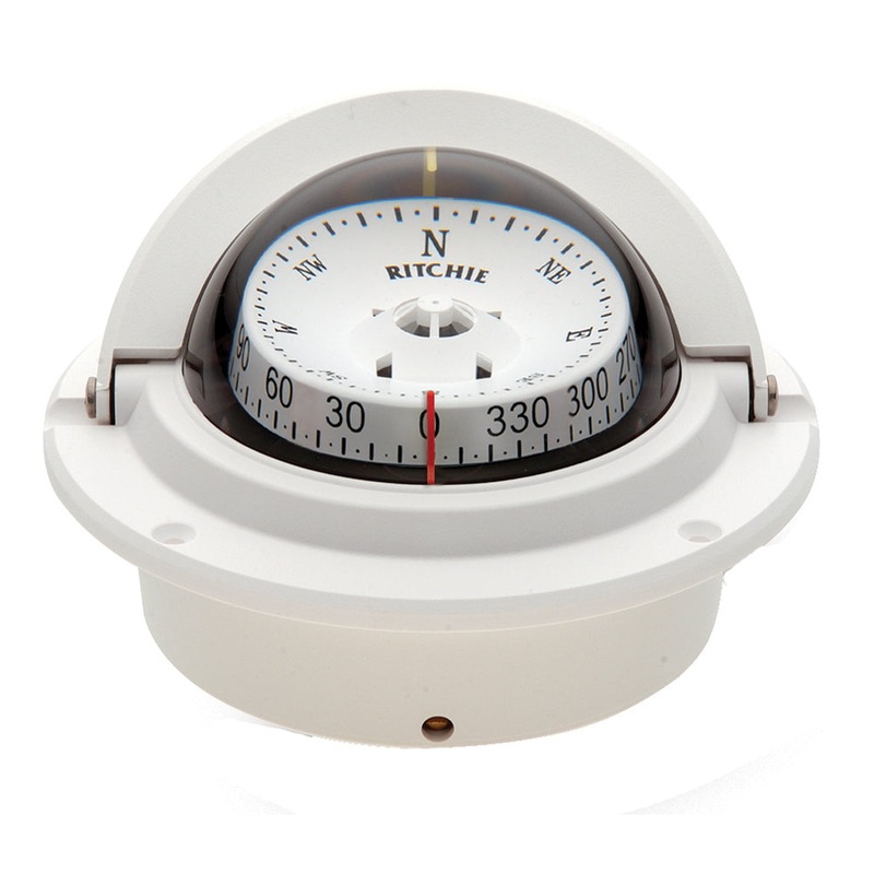 Ritchie F-83W Voyager Compass – Flush Mount – White [F-83W]