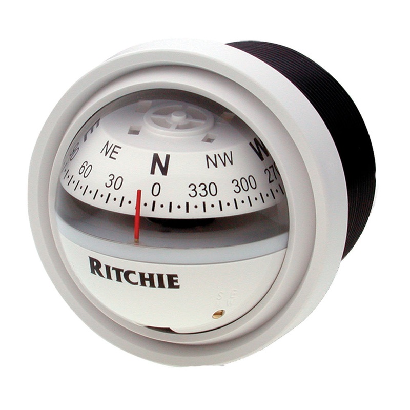 Ritchie V-57W.2 Explorer Compass – Dash Mount – White [V-57W.2]