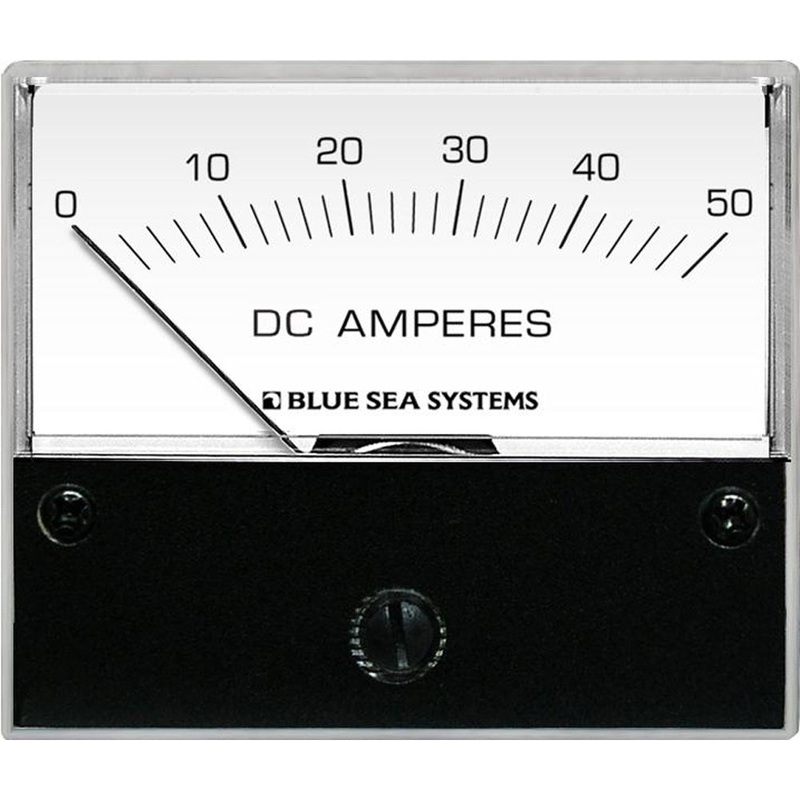Blue Sea 8022 DC Analog Ammeter – 2-3/4 Face, 0-50 AMP DC [8022]