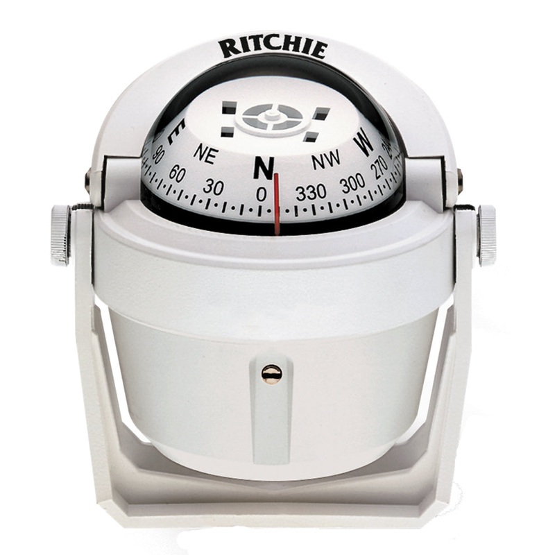 Ritchie B-51W Explorer Compass – Bracket Mount – White [B-51W]