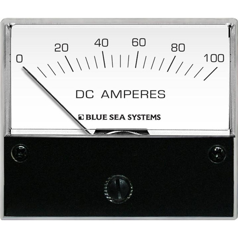 Blue Sea 8017 DC Analog Ammeter – 2-3/4 Face, 0-100 Amperes DC [8017]