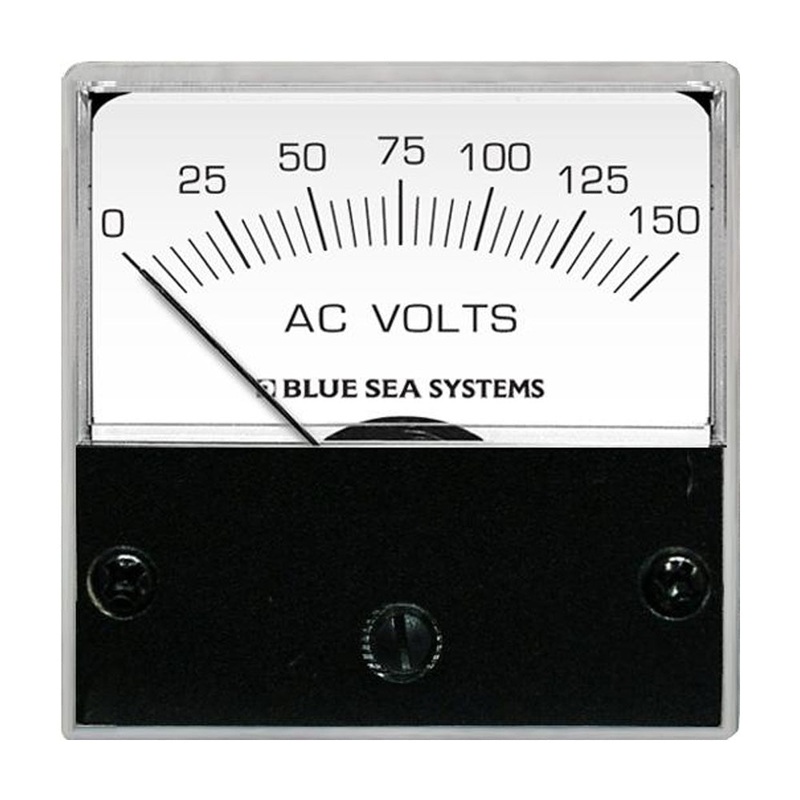 Blue Sea 8244 AC Analog Micro Voltmeter – 2 Face, 0-150 Volts AC [8244]