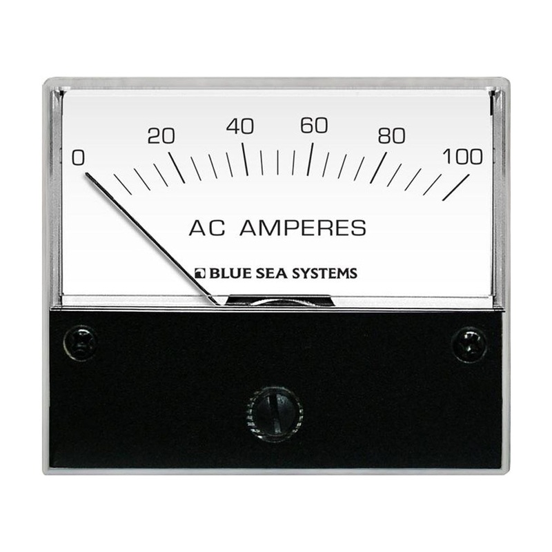 Blue Sea 8258 AC Analog Ammeter – 2-3/4 Face, 0-100 Amperes AC [8258]