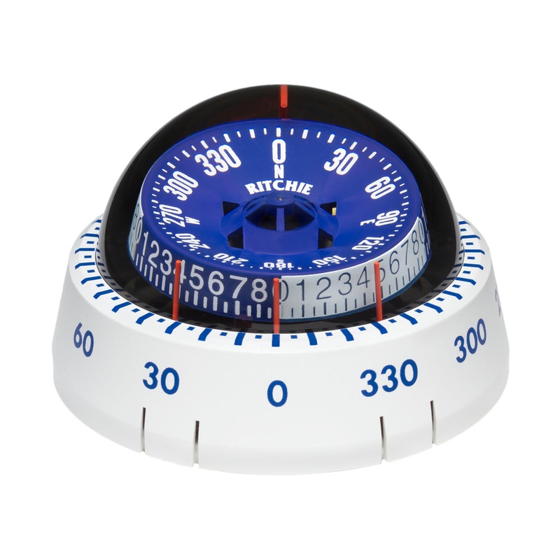 Ritchie XP-98W X-Port Tactician Compass – Surface Mount – White [XP-98W]