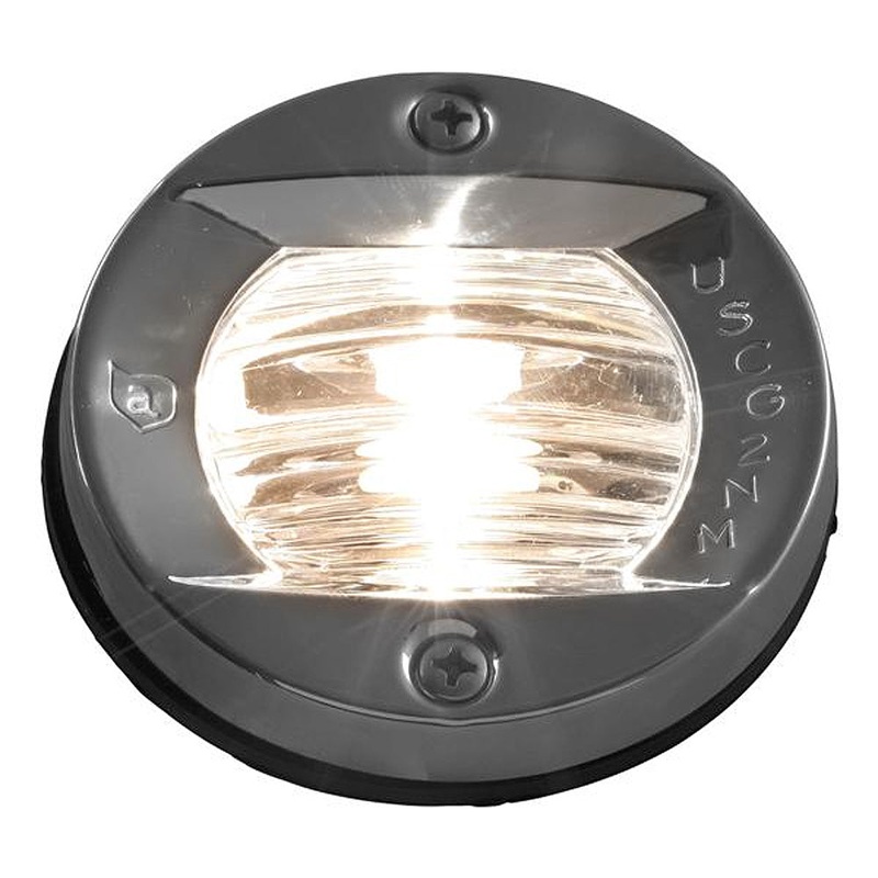 Attwood Vertical, Flush Mount Transom Light – Round [6356D7]