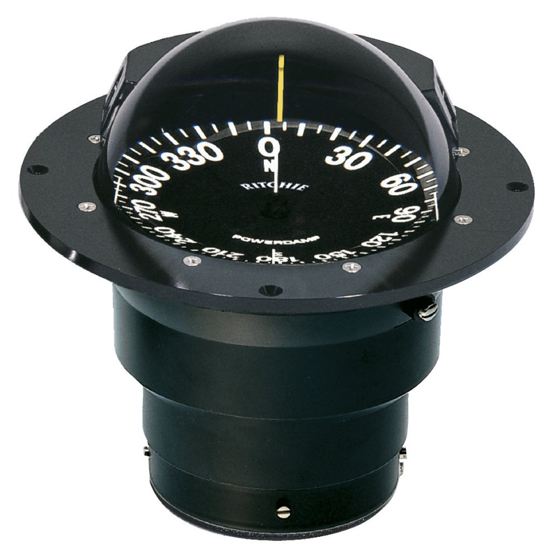 Ritchie FB-500 Globemaster Compass – Flush Mount – Black – 12V – 5 Degree Card [FB-500]