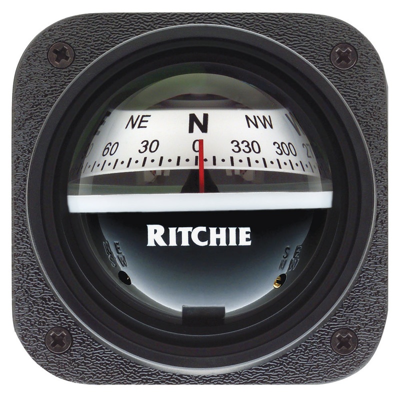 Ritchie V-527 Kayak Compass – Bulkhead Mount – White Dial [V-527]