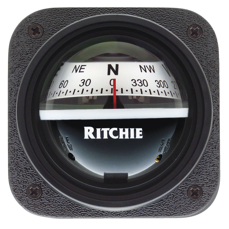 Ritchie V-537W Explorer Compass – Bulkhead Mount – White Dial [V-537W]