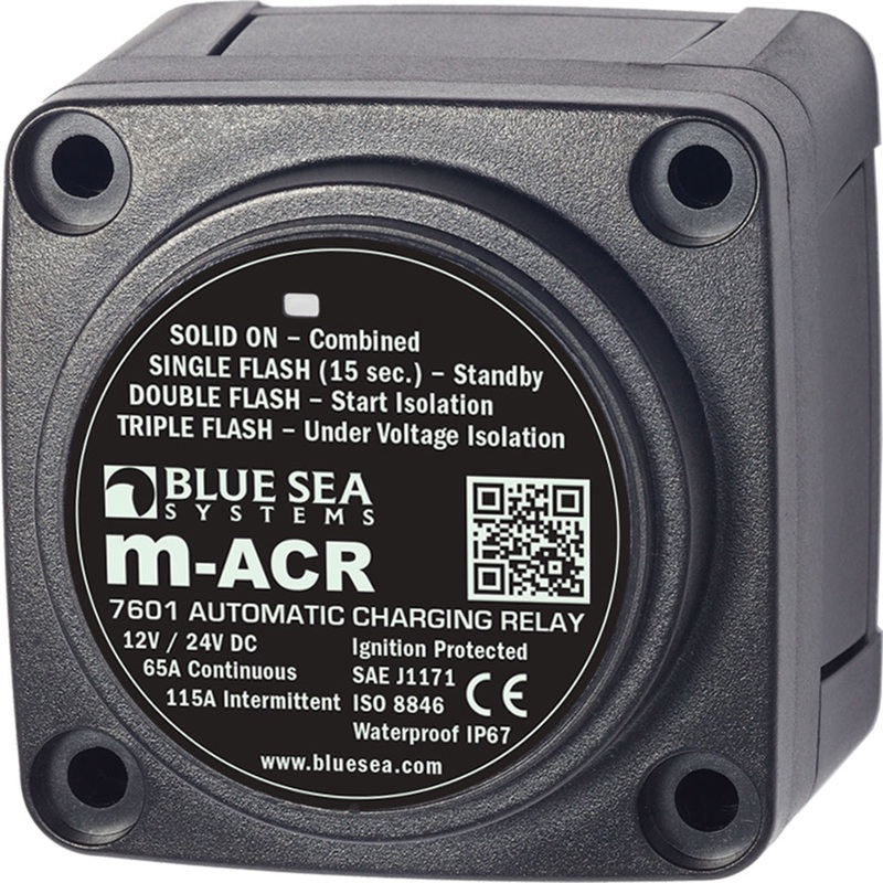 Blue Sea 7601 DC Mini ACR Automatic Charging Relay – 65 Amp [7601]