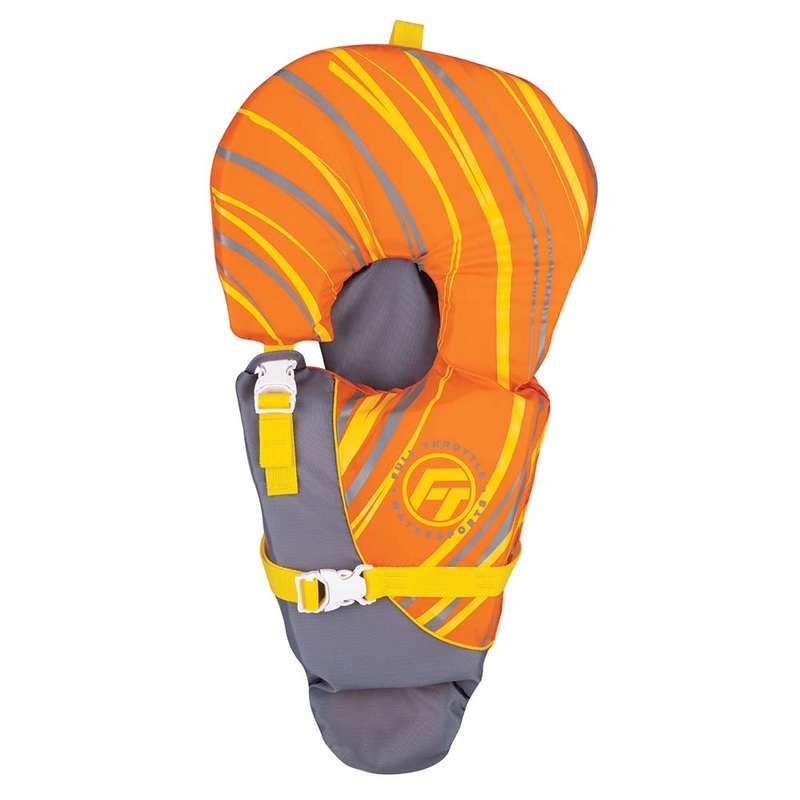Full Throttle Baby-Safe Vest – Infant to 30lbs – Orange/Grey [104000-200-000-14]