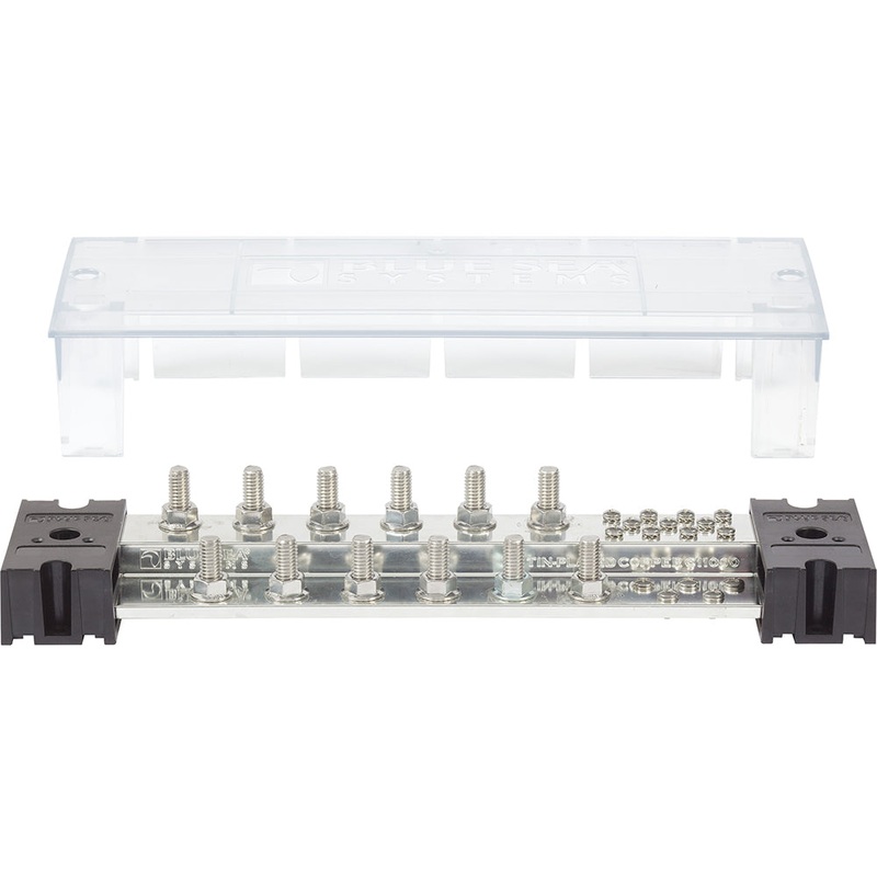 Blue Sea PowerBar 1000 – 12 3/8 Terminal Studs w/Cover [1991]