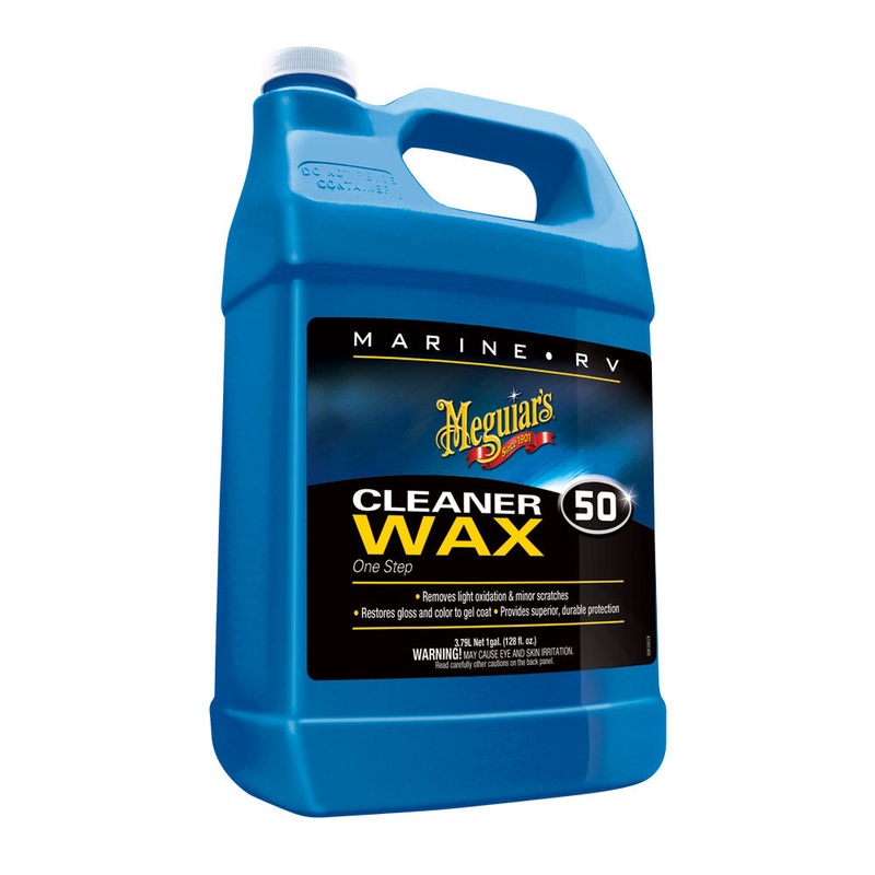 Meguiar’s #50 Boat/RV Cleaner Wax – Liquid 1 Gallon [M5001]
