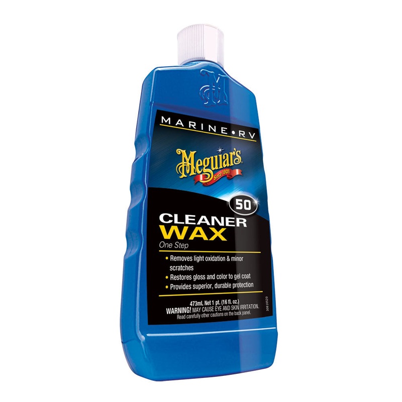 Meguiar’s #50 Boat/RV Cleaner Wax – Liquid 16oz [M5016]