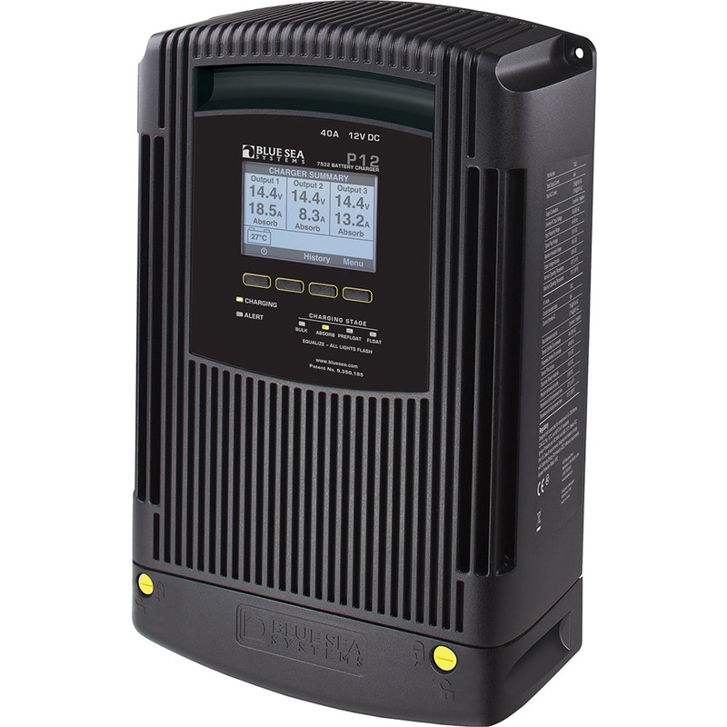 Blue Sea 7532 P12 Gen2 Battery Charger – 40A – 3-Bank [7532]