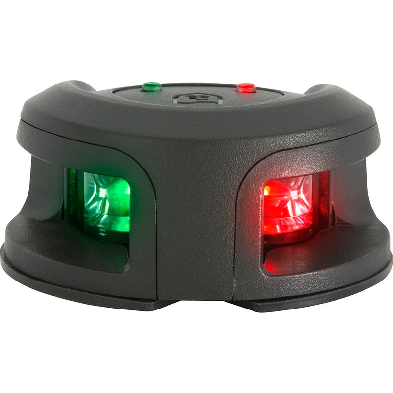 Attwood LightArmor Bow Mount Navigation Light – Composite Black – Bi-Color – 2NM [NV2002PB-7]