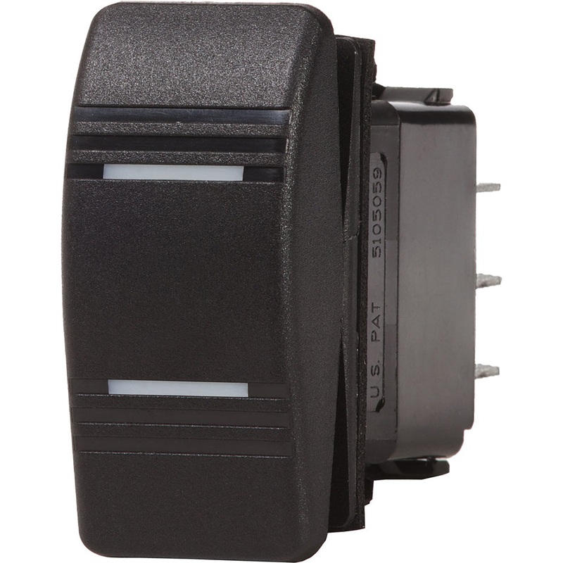 Blue Sea Contura Switch DPDT Black – ON-ON [8300]