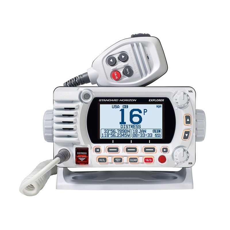 Standard Horizon GX1800G Fixed Mount VHF w/GPS – White [GX1800GW]